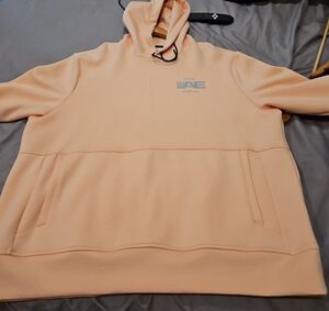 American Eagle Outfitters Men's Light Peach Hoodie